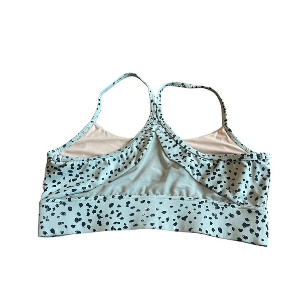 Varley Blue Animal Print Sports Bra Workout Athletic Athleisure Size Medium - Picture 6 of 10